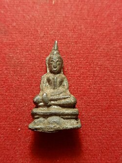 พระเนื้อชิน ปางมารวิชัย กรุวัดเลียบ กทม. (SKU-12286)