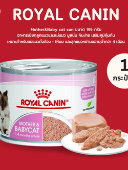 [ 1 กระป๋อง ] Royal Canin Starter Mother & Baby Cat Can อาหารเปียกแม่แมวตั้งท้อง-ให้นม และ ลูกแมว อายุต่ำกว่า 4 เดือน