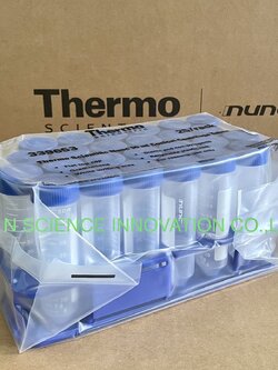 Conical Centrifuge Tube Sterile Polypropylene Centrifuge Tube,50ml Conical Tube Rack, 25 tubes/rack ยี่ห้อNunc™ 339653