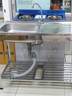 Dyna Home ✅ ฟรี ก๊อกน้ำ ซิ้งค์ล้างจาน รุ่น FS-10050-JT อ่างล้างจาน ขนาด 100x50x75 ซม. สแตนเลสทั้งตัว