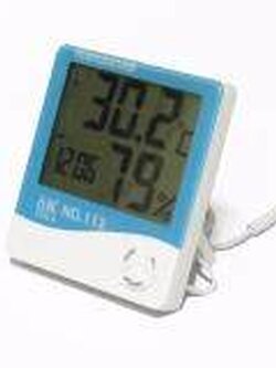 6K tool No.112 เครื่องวัดอุณหภูมิ ดิจิตอลและความชื้นพร้อมสาวัดอุณหภูมิ