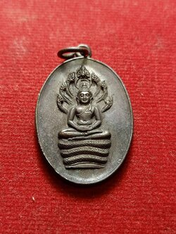 เหรียญพระนาคปรก พระอาจารย์วราห์ วัดโพธิ์ทอง บางมด กรุงเทพ ปี 2519 (SKU-07521)