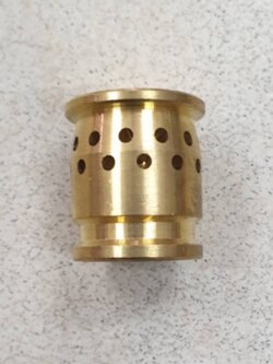 ฝาเฝืองทองเหลืองแท้ 100% วงใน RINNAI รุ่น RY-9001, 9002,RT-881GX,882GX