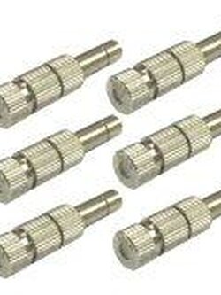 หัวพ่นหมอก หัวพ่น แรงดันต่ำรุ่น 3010 แบบก้านเสียบ มีไส้กรอง ขนาด 0.3mm เเพ็ค 6 หัว