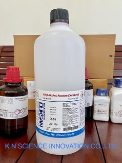 Ethanol Absolute, 99.9% (Denatured), GR (Plastic bottle),2.5 L, Duksan 6923PE-2.5L