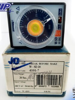 WIP ดิมเมอร์ STAR-DELTA TIMER Input 380 VAC 50/60Hz. รุ่น W-SD30