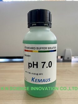pH buffer 7.0 Colour Coded Green Indicator KemAus KA2491