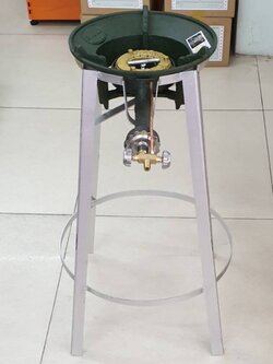 ชุดหัวเตาแม่ค้า หัวเร่ง KB5 Gmax พร้อมขากลมสูง 70 ซม.