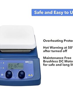 เครื่องกวนสารละลายพร้อมให้ความร้อน Hotplate stirrer รุ่น MS-H380-Pro,ยี่ห้อ ONILAB / USA MS-H380-Pro