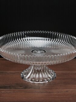 ADPW1-12S จานโชว์อาหารอคิลิคใส 12 นิ้ว พร้อมขา