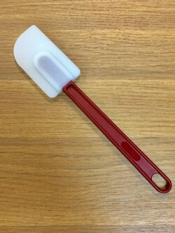 BDC-25 ไม้พายซิลิโคน ด้ามพลาสติก ขนาด10นิ้ว