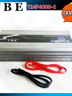 TBE Power Inverter Pure Sine Wave 24V 4000W เครื่องแปลงไฟ ไฟแบตเป็นไฟบ้าน รุ่น T24P4000-2