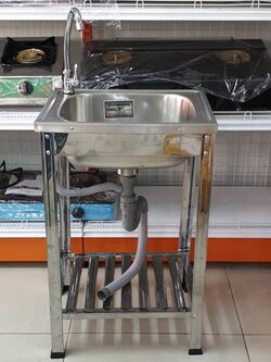 Dyna Home ฟรี ก๊อกน้ำ ซิ้งค์ล้างจาน รุ่น DH-5040-T อ่างล้างจาน ขนาด 50x40x75 ซม. สแตนเลสทั้งตัว