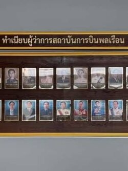 ป้ายทำเนียบ ป้ายผู้บังคับบัญชา ป้ายตำแหน่งผู้บริหาร ป้ายหน้าไม้สัก ขนาด 120x400cm.