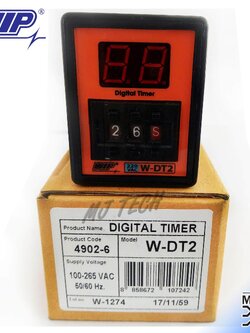 WIP ดิจิตอลทามเมอร์ สวิทซ์นาพิกา Digital Timer 220VAC รุ่น W-DT2