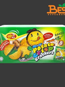 วินทู แครกเกอร์มันฝรั่งอบกรอบ รสผัก 160 กรัม.Win2 Baked Potato Crisp Vegetable Flavour 160 g.