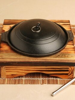 HP-3 ชามซุปพร้อมฝาปิด ขนาด 18 ซม. พร้อมแท่นวางไม้