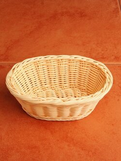 PBB-21 ตะกร้าพลาสติกสาน แบบวงรี