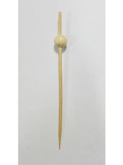 WCP101 ไม้จิ้มค็อกเทลหรือไม้บาร์บีคิวสีครีมแบบกลม