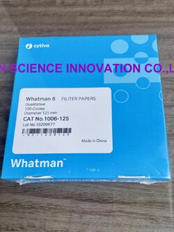 Filter Papers Grade 6,กระดาษกรอง เบอร์ 6, ยี่ห้อ Whatman™ (**เช็คสต๊อกสินค้าก่อนสั่งซื้อ**) 1006