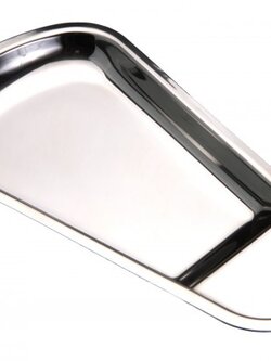 STRAY1 ถาดสเตนเลสสำหรับวางที่คีบอาหาร