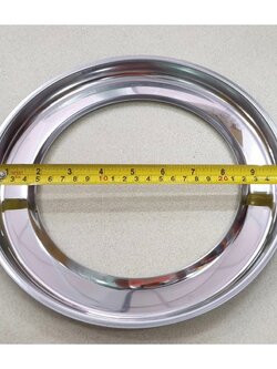 LUCKY FLAME จานสแตนเลส ลัคกี้เฟลมแท้ 100% รองขากระทะ เตาแก๊ส รุ่น AT-402, AT-502 ขนาด 10 นิ้ว