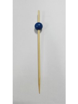 WCP91 ไม้จิ้มค็อกเทลหรือไม้บาร์บีคิวสีน้ำเงินแบบกลม