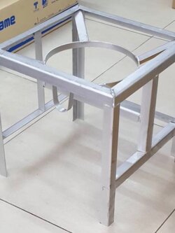 ขาวางเตาแก๊สแรงดันสูง ฐานเหลี่ยม สำหรับหัวเตาเร่ง KB5 สูง 40 ซม.