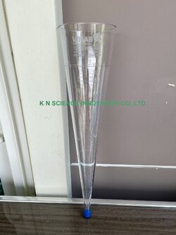 กรวยอิมฮอฟฟ์ (imhoff cone) “SAN” (Styrene Acrylonitrile ) พลาสติกเนื้อใส , 1000 ml. ยี่ห้อ Vitlab 75991