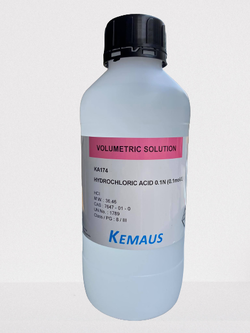 HYDROCHLORIC ACID 0.1 N Volumetric Solution KemAus 1 LT KA174