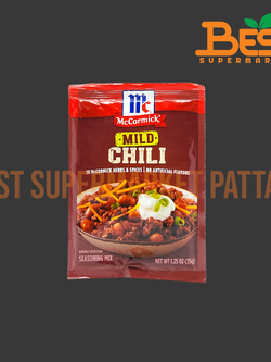 แม็คคอร์มิค ซอสผงปรุงรสสูตรเผ็ดน้อย McCormick Mild Chili Seasoning Mix 35g.