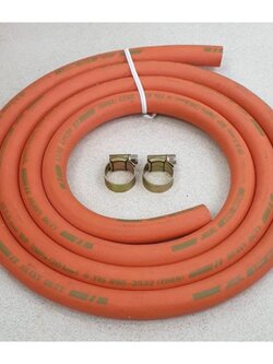 สายแก๊ส NCR คุณภาพสูง มาตรฐาน มอก. ฟรี ตัวรัดสายแก๊ส 2 ตัว เลือกความยาวได้ ยาว 2-12 เมตร