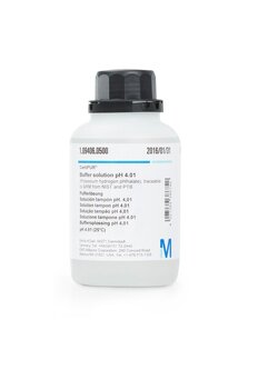 109445.0500 Buffer solution (potassium hydrogen phthalate), traceable to SRM from NIST and PTB pH 4.01 (25°C) Certipur®