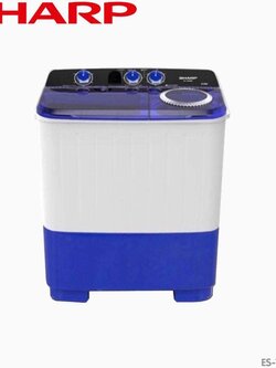 SHARP เครื่องซักผ้า 2 ถัง ฝาบน กึ่งอัตโนมัติ ขนาด 9 กก. รุ่น ES-TW90BL (ส่งฟรีทั่วไทย)