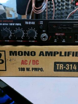 TRIO TR-314 U MONO AMPLIER AC/DC