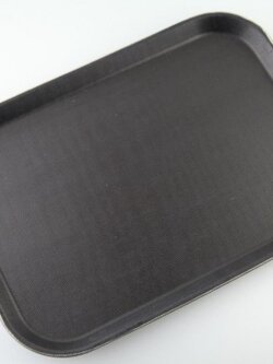 NSTENB-1520 ถาดเสิร์ฟกันลื่นแบบเหลี่ยม สีดำ