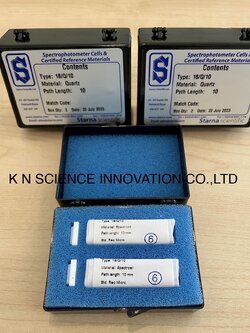 Rectangular Micro Quartz Cuvettes 18-Q-10, range: 170 to 2700nm ยี่ห้อ Starna Scientific/UK (2 pcs/pack) STA-2/18Q/10