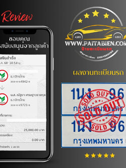 ขอบคุณความไว้วางใจจากลูกค้า ที่ให้เราดูแลเรื่องทะเบียนรถ เดือนมกราคม 2568