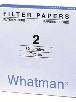 Filter Papers Grade 2,กระดาษกรอง เบอร์ 2, ยี่ห้อ Whatman™ (**เช็คสต๊อกสินค้าก่อนสั่งซื้อ**) 1002