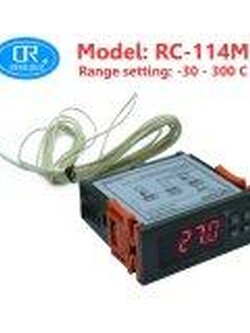 RINGDER RC-114M เครื่องควบคุมอุณหภูมิ ดิจิตอล 230V30A -30~300C พร้อมสายวัดอุณหภูมิแบบทนความร้อน