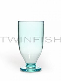 TPC-2B แก้วพลาสติกใสมีขาสีฟ้า