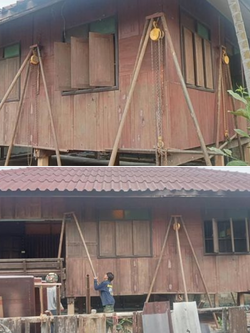 หน้างาน ดีดบ้านไม้ที่เชียงไหม่