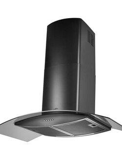 เครื่องดูดควันกระโจมกระจกโค้ง MEX สีดำ รุ่น KV737B90