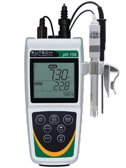 เครื่องวัดค่าความเป็นกรด-ด่าง แบบพกพา ( Portable pH Meter ) รุ่น PH150 พร้อม Epoxy electrode (EC-FC72522-01B) ยี่ห้อ Eutech ECPHWP15002K