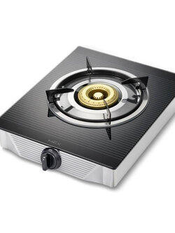 เตาแก๊สตั้งโต๊ะ 1 หัวเตา MEX รุ่น PC528Iเตาแก๊สตั้งโต๊ะฐานกระจก ตัวเครื่องสเตนเลส สตีล