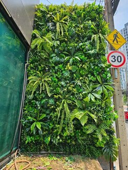 สวนแนวตั้งเทียม Green Wall ผนังต้นไม้เทียม Plant wall สวนแขวนเพดานต้นไม้ปลอม