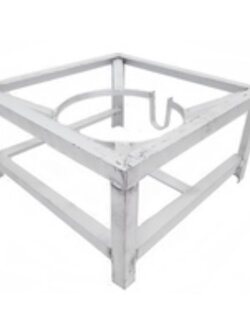 ขาวางเตาแก๊สแรงดันสูง ฐานเหลี่ยม สำหรับหัวเตาเร่ง KB5 ขนาด กว้าง 40 x ยาว 40 x สูง 22 ซม.