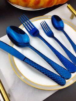 ลาย16 สีน้ำเงิน สแตนเลส304