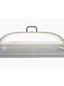 PCC-16 ฝาครอบอาหารใสมีหูจับสเตนเลส ขนาด 16 นิ้ว