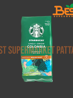สตาร์บัคส์ โคลัมเบีย มีเดียว โรสต์ กาแฟแท้คั่วบด 200 กรัม.Starbucks. Single-Origin Colombia 200g.